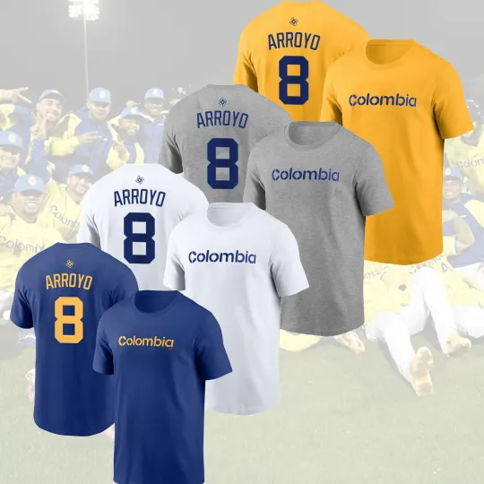 Discover Micheal Arroyo #8 Colombia 2026 World Baseball Classic Name & Number Fan Gifts