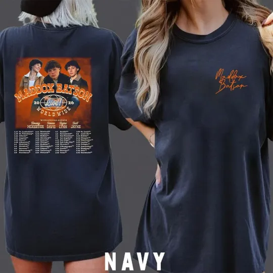 Discover Maddox Batson Live Worldwide Tour 2026 Merch Unisex T-shirt