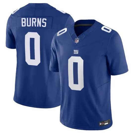 Discover Men's Giantss #0 Brian Burns Royal Limited Printed Player Jersey