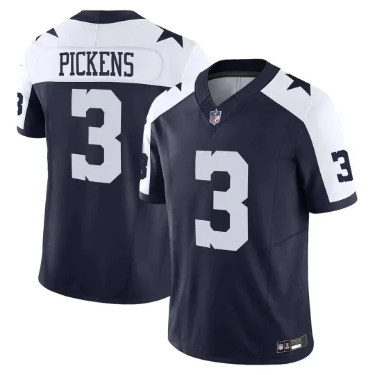 Discover Men's Cowboyxss #3 George Pickens Navy/White Game Limited Printed Jersey