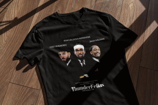 Discover ThunderFellas T-Shirt: Oklahoma City Basketball, GoodFellas Parody