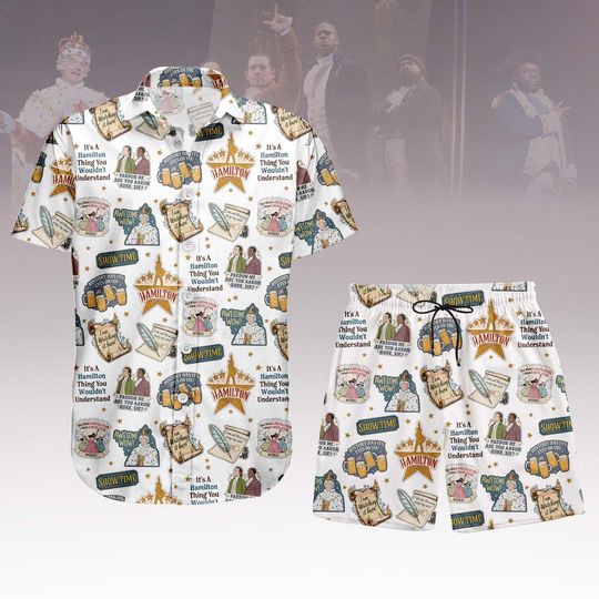 Discover Music Star Button Shirt, Men Hawaiian Shirt, Beach Shorts, Broadway Vacation Outfit, Summer Button Up, Gift For Him