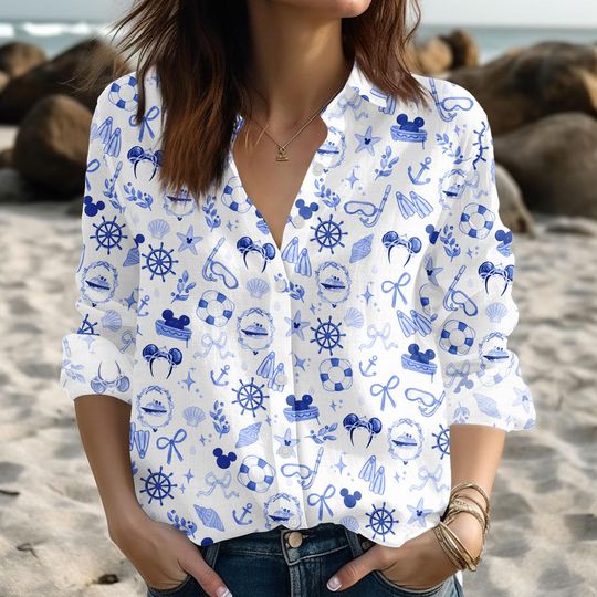 Discover Disney Cruise Mickey Group Blouse for Women