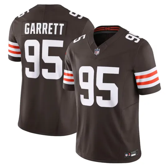 Men's/Youth Brownss #95 Myles Garrett Brown Game Limited Printed Jersey