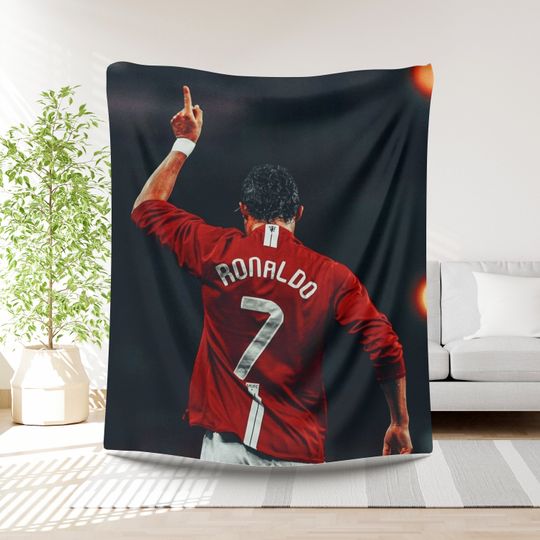 Discover Ronaldo Football Blanket Boys Gift Idea Soccer Player Bedding Birthday Present Sports Lover Throw Gift for Boys Football lover Soccer gift