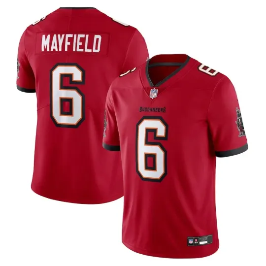 Men's Buccaneerss #6 Baker Mayfield Red Untouchable Limited Jersey