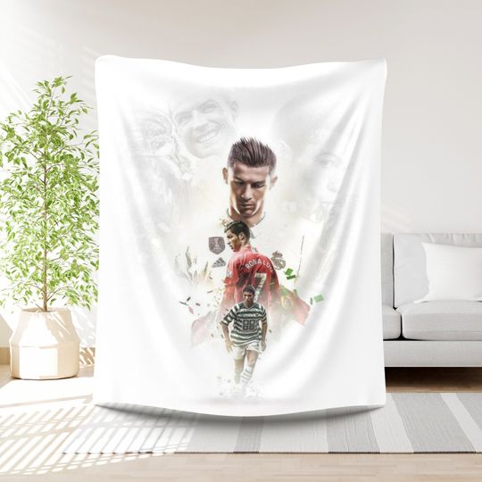 Discover Ronaldo Football Blanket Boys Gift Idea Soccer Player Bedding Birthday Present Sports Lover Throw Gift for Boys Football lover Soccer gift