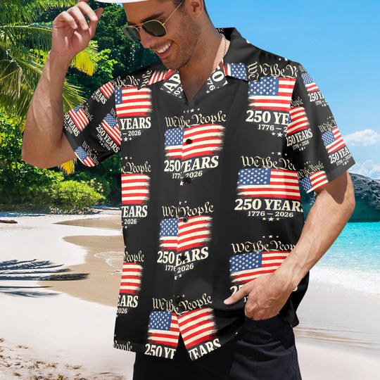 Discover Men's All Over Print Hawaiian Shirt Made in USA