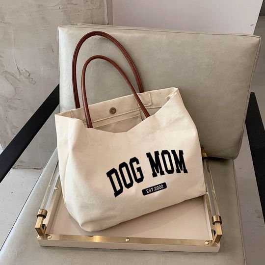 Discover dog mom Tote bag -personalized dog mom gifts for dog mom mothers day gift personalized gifts for mom tote bag- MC54