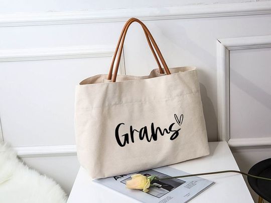 Discover grams tote bag -Personalized Mother's Day Gifts- gift for grandma-tote bag birthday gift for grams -MOC11