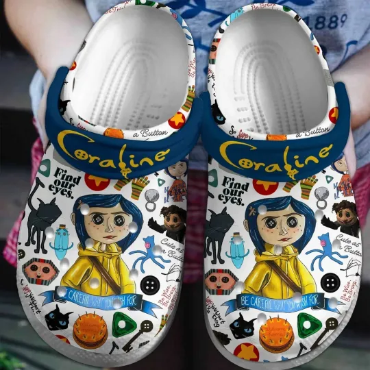 Discover Coraline And Friends’s Trip Halloween Clogs, 3D Clog Unisex Shoes, Gift For Her