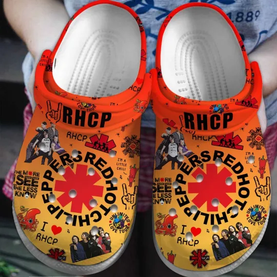 Red Hot Chili Peppers Rock Band Clogs Shoes