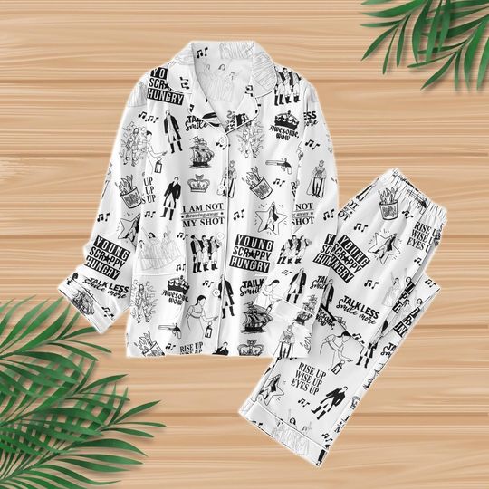 Discover Hamilton Musical Pajamas Set, Broadway Musical Women Pajamas, Rise Up Pajamas, Hamilton Musical Pjs, Holiday Pajamas, Family Gifts
