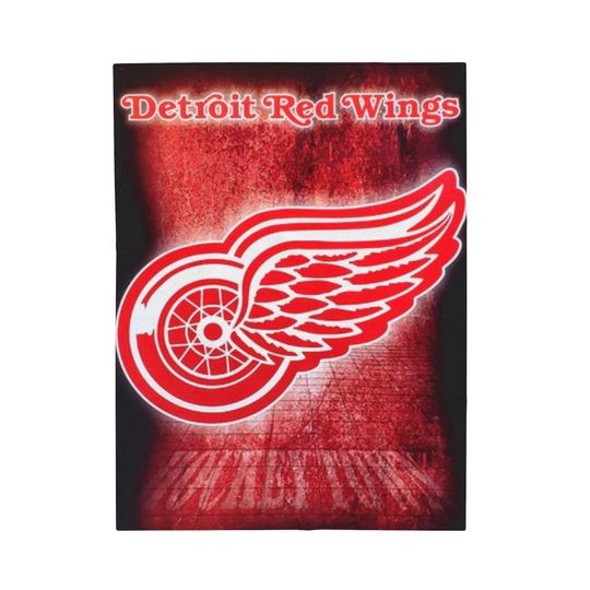 Discover Detroit Red Wings Velveteen Blanket: NHL Hockey Fan Decor