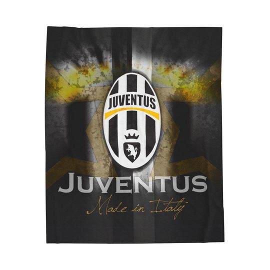 Discover Juventus Soccer Club Velveteen Blanket: Cozy Fan Gift