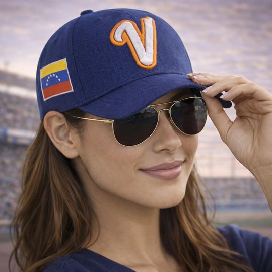 Discover Embroided Venezuela Blue 2026 World Baseball Classic Baseball Hat, Vintage Sports Style