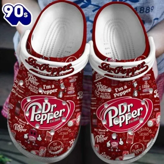 Discover DF1Z Dr Pepper Drink Clogs Shoes for Men and Women Unisex 3D Clog Footwear
