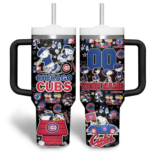 Discover Custom Chicago Baseball Fan 40oz Insulated Tumbler with Handle