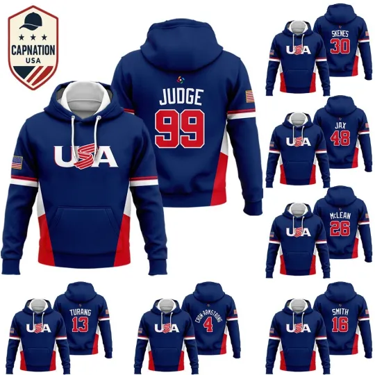 Discover Men's USA Baseball T-Shirt 2026 World Baseball Classic Home Hoodie Adults S-5XL