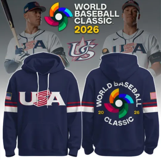 Discover 2026 World Baseball Classic USA Team Undefeated Hoodie Pullover Shirt - S to 5XL
