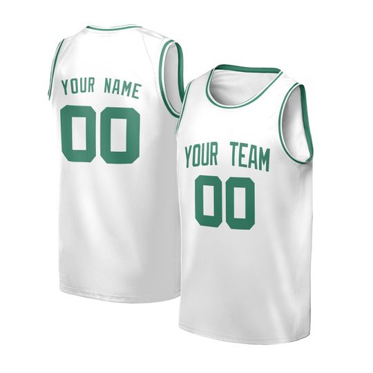 Discover Personalized Boston Celtics Jersey Kid & Adult  Fan Inspired White Fast Break Player Association Style