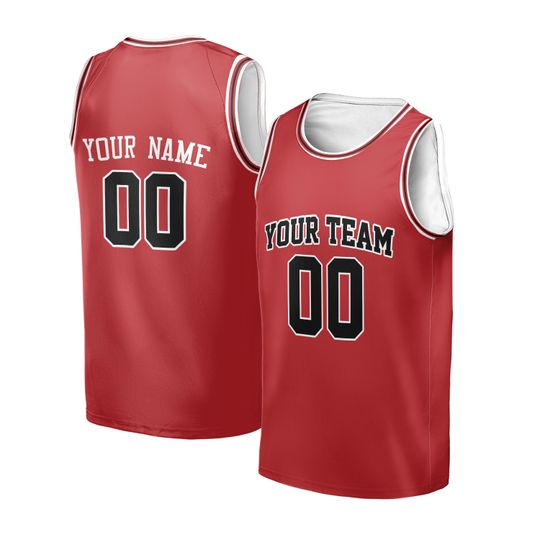 Discover Personalized Chicago Bulls Jersey Kid & Adult  Fan Inspired Red Swingman Player Icon Style