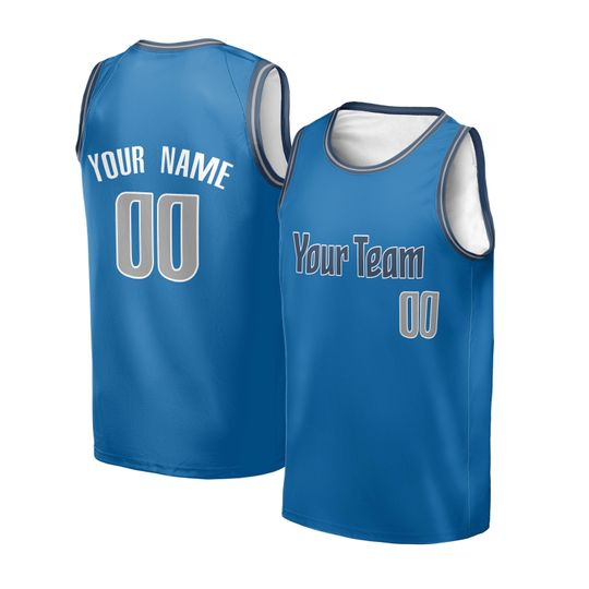Discover Personalized Dallas Mavericks Jersey Kid & Adult  Fan Inspired Blue Fast Break Player Icon Style