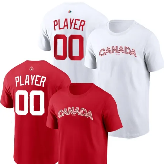 Discover 🌈FASTSHIP - Personalize Canada Baseball 2026 World Baseball Name & Number Gift