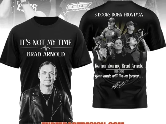 Discover 3 Doors Down Frontman Remembering Brad Arnold 1978-2026 AOP 3D T-Shirt