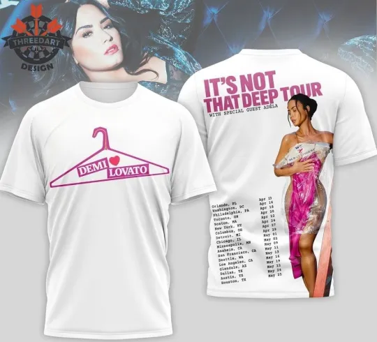 Discover Demi Lovato It’s Not That Deep Tour AOP 3D T-Shirt