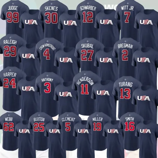 Discover USA Team 2026 World Baseball Classic: Judge, Witt Jr., Harper, Bregman, Skenes