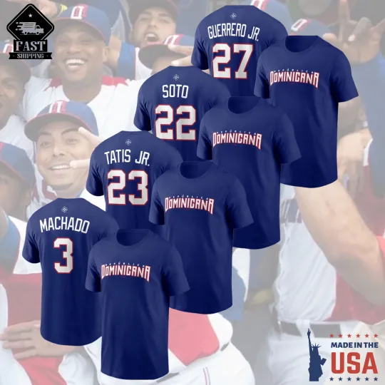 Discover Dominican Republic Baseball Player 2026 World Baseball Classic T-Shirt