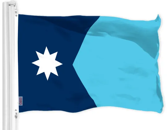 Discover G128 Minnesota New Version MN State Flag 3x5 Ft Printed 150D Polyester