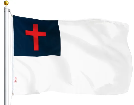 Discover Christian Religious Flag Polyester 3x5 ft Cross Indoor Outdoor