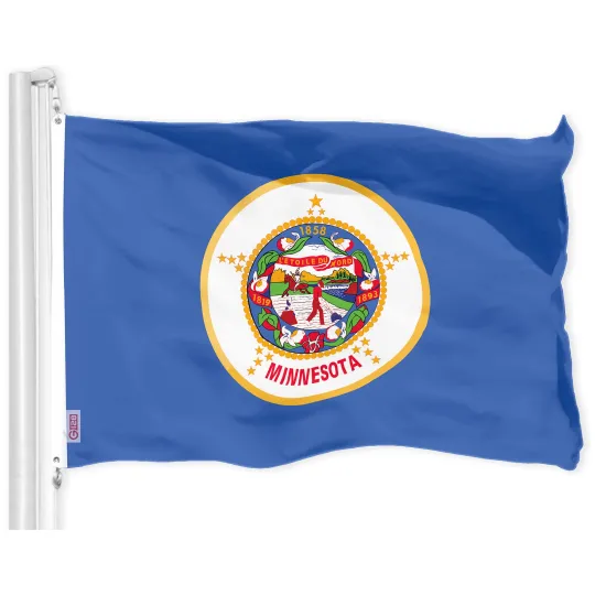 Minnesota State Flag Printed Polyester House Flag