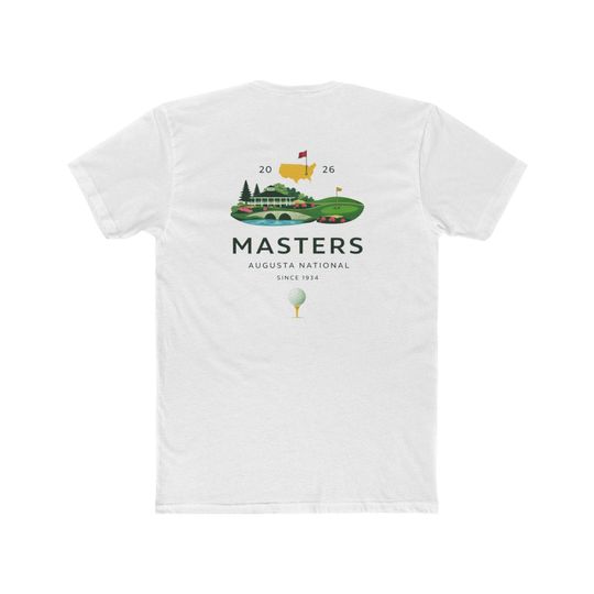 Discover Masters Augusta National Golf Course T-Shirt with 2026 Tournament Design