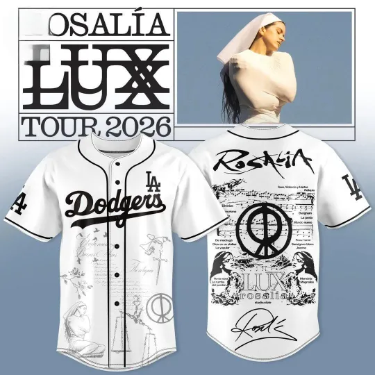 Discover Dodgers X Rosalia LUX Tour 2026 Limited Edition Jersey