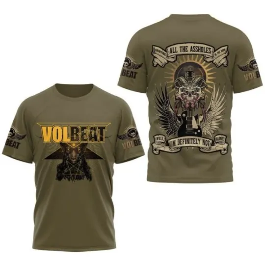 Discover Volbeat Rock band VOLBEAT 3D T Shirt