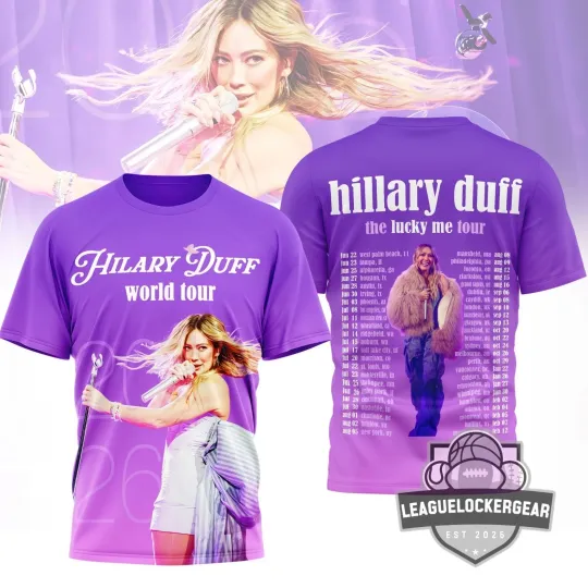 Discover Hilary Duff The Lucky Me World Tour 2026 Shirt
