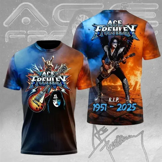 Discover Ace Frehley Memory 1951-2025 T-shirt 3D