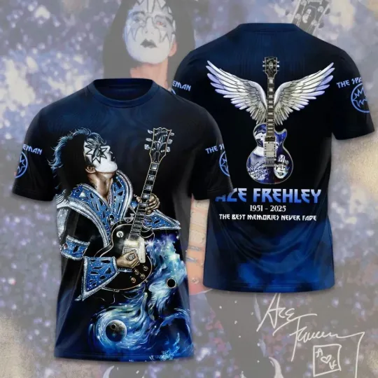 Discover Ace Frehley 1951-2025 3D T-Shirt
