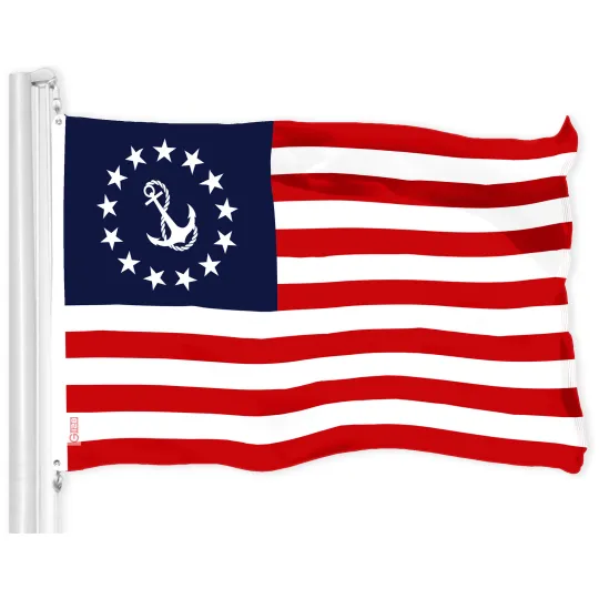 Discover NEW G128 American USA Yacht Ensign Flag 3x5 FT Nautical Printed 150D Polyester