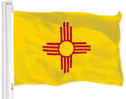 Discover New Mexico NM State Flag 3x5 FT Printed 150D Polyester Land of Enchantment