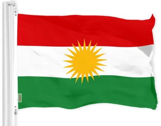 Discover NEW G128 Kurdistan Region Flag 3x5 Ft Printed 150D Polyester