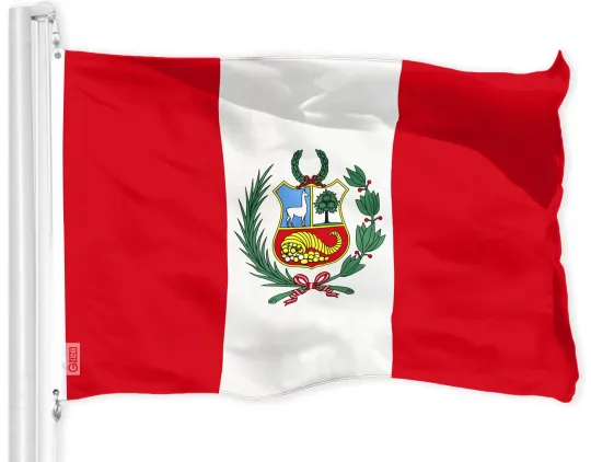Discover Peru Peruvian Flag 3x5 FT Printed 150D Polyester By G128