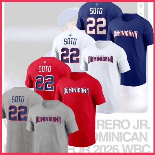 Juan #22 Sot0 Dominican Republic Team 2026 World Baseball Classic T Shirt