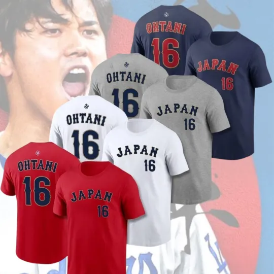 Discover Shohei Ohtani #16 Japan Team 2026 World Baseball Classic T-shirt Size S-4XL