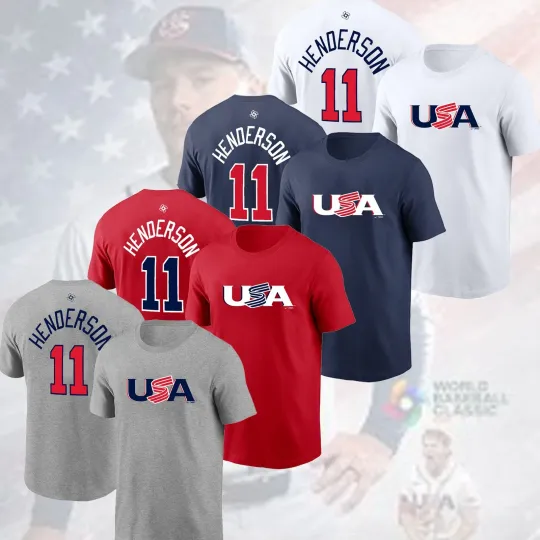 Discover HOT! Gunnar Henderson #11 U.S.A 2026 World Baseball Classic Name & Number Gift