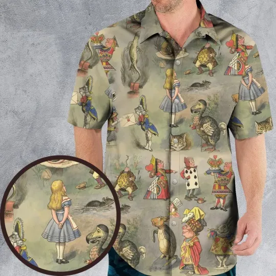 Discover Wonderland Hawaiian Shirt, Button Down Unisex Adults S-5XL