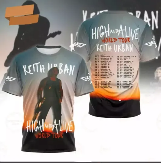 Discover Keith Urban 3D T-shirt Full size S-5XL Gift For Fans SG930